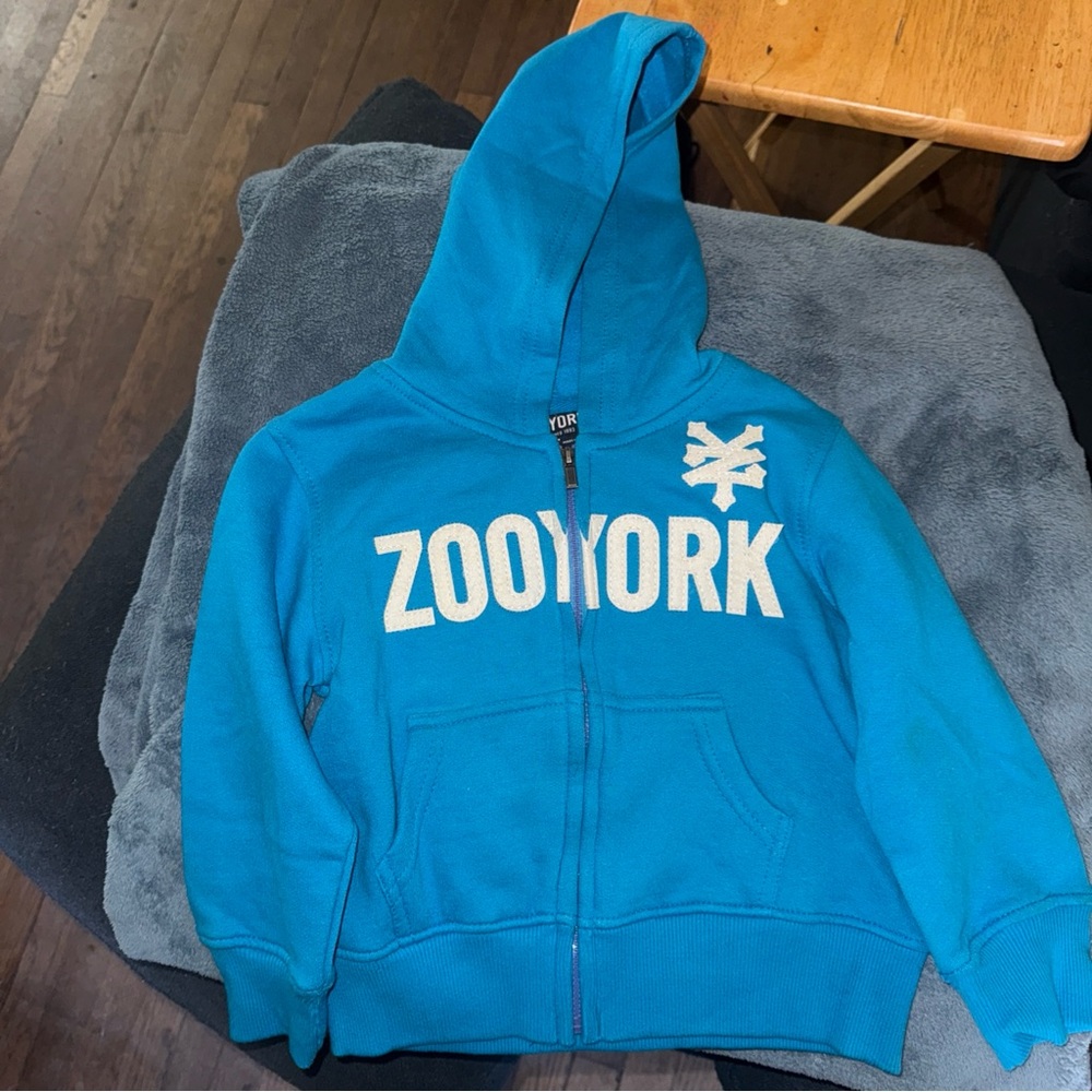 Zoo York Bright Turquoise Full-Zip Hoodie for Kids